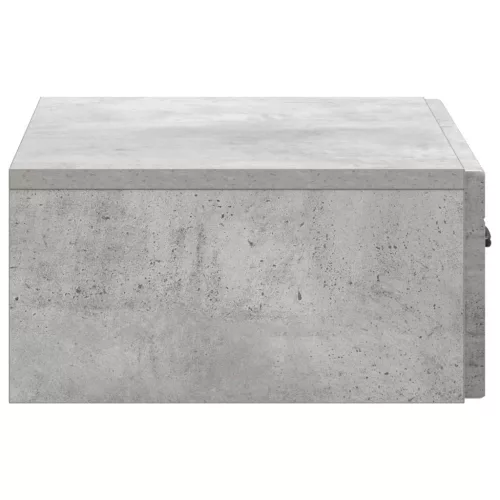  Fali oldaltábla Betonszürke 59 x 34,5 x 17 cm Szerelt Fa
