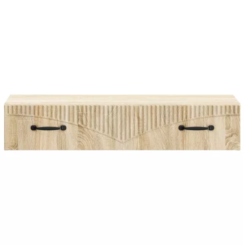  Fali oldaltábla Sonoma Tölgy 87,5 x 34,5 x 17 cm Szerelt Fa