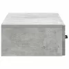  Fali oldaltábla Betonszürke 87,5 x 34,5 x 17 cm Szerelt Fa