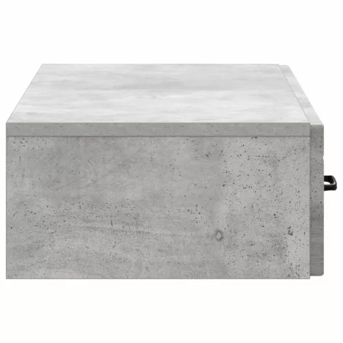  Fali oldaltábla Betonszürke 87,5 x 34,5 x 17 cm Szerelt Fa