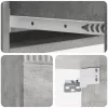  Fali oldaltábla Betonszürke 87,5 x 34,5 x 17 cm Szerelt Fa