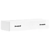  Fali oldaltábla Magasfényű Fehér 87,5 x 34,5 x 17 cm Szerelt Fa