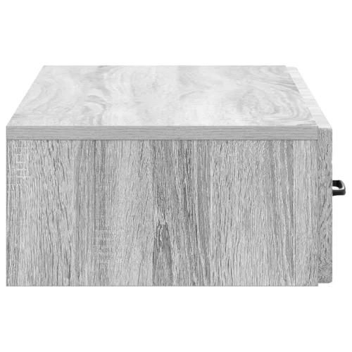  Fali oldaltábla Szürke Sonoma 87,5 x 34,5 x 17 cm Szerelt Fa