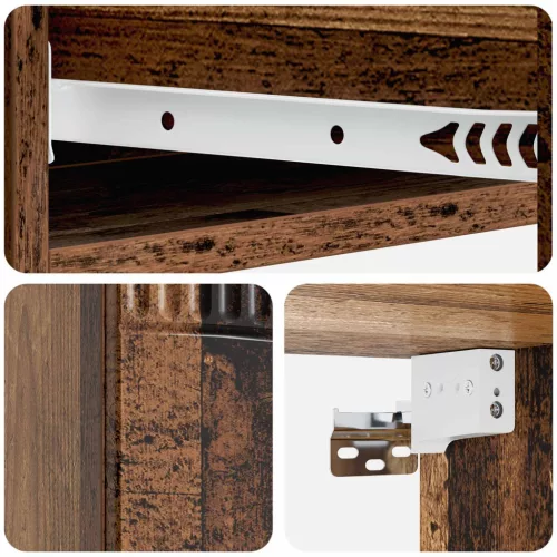  Fali oldaltábla Antik Fa 87,5 x 34,5 x 17 cm Szerelt Fa