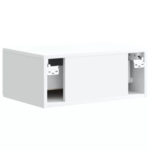  Fali éjjeli szekrény 2 pcs Fehér 49 x 34,5 x 20 cm Szerelt Fa
