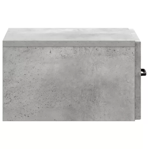  Fali oldaltábla Betonszürke 59 x 34,5 x 17 cm Szerelt Fa