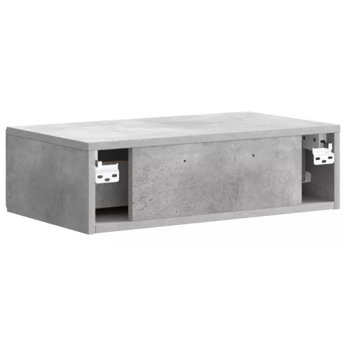  Fali oldaltábla Betonszürke 59 x 34,5 x 17 cm Szerelt Fa