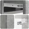  Fali oldaltábla Betonszürke 59 x 34,5 x 17 cm Szerelt Fa