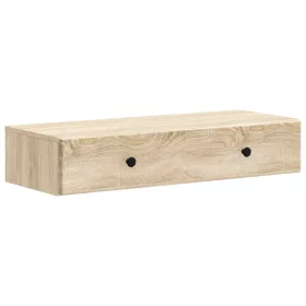    Fali oldaltábla Sonoma Tölgy 87,5 x 34,5 x 17 cm Szerelt Fa