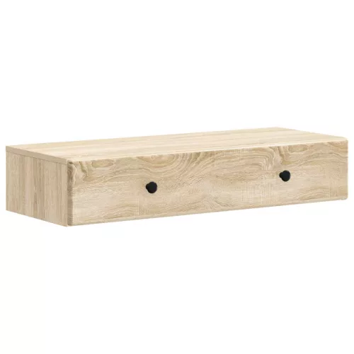  Fali oldaltábla Sonoma Tölgy 87,5 x 34,5 x 17 cm Szerelt Fa