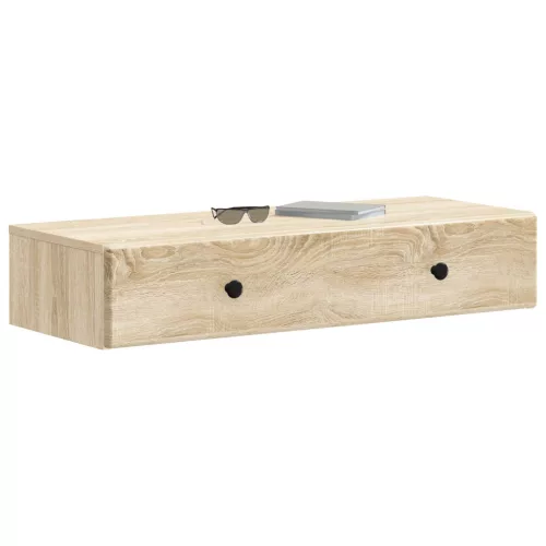  Fali oldaltábla Sonoma Tölgy 87,5 x 34,5 x 17 cm Szerelt Fa