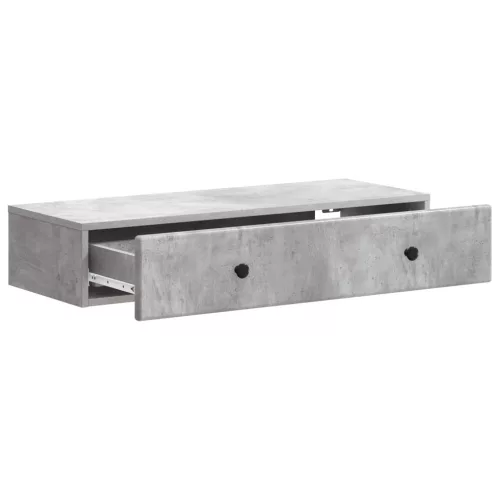  Fali oldaltábla Betonszürke 87,5 x 34,5 x 17 cm Szerelt Fa