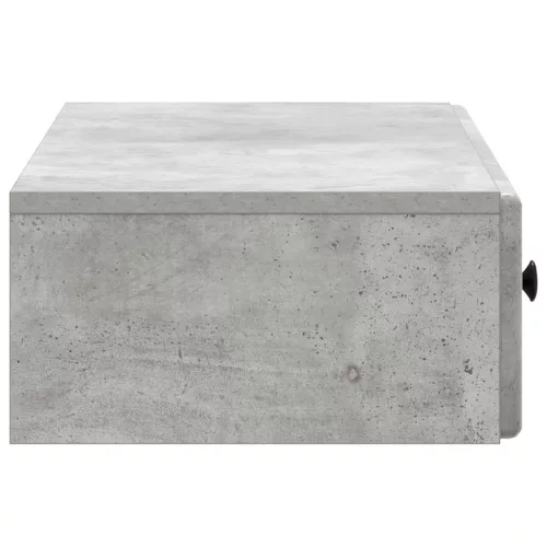  Fali oldaltábla Betonszürke 87,5 x 34,5 x 17 cm Szerelt Fa