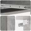  Fali oldaltábla Betonszürke 87,5 x 34,5 x 17 cm Szerelt Fa