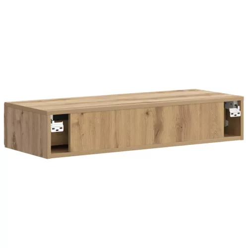  Fali oldaltábla Kézműves Tölgy 87,5 x 34,5 x 17 cm Szerelt Fa