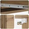  Fali oldaltábla Kézműves Tölgy 87,5 x 34,5 x 17 cm Szerelt Fa
