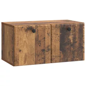  Fali TV szekrény 59,5 x 31 x 30 cm Antik Fa Szerelt Fa