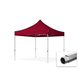   TP 3x3m összecsukható aluminium 800N pavilon, oldalfal nélkül - bordó