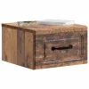  Fali éjjeli szekrény fiókkal 2 pcs Antik Fa 34,5 x 33 x 20 cm