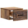  Fali éjjeli szekrény fiókkal 2 pcs Antik Fa 34,5 x 33 x 20 cm
