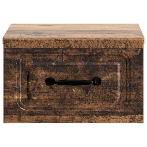  Fali éjjeli szekrény fiókkal 2 pcs Antik Fa 34,5 x 33 x 20 cm