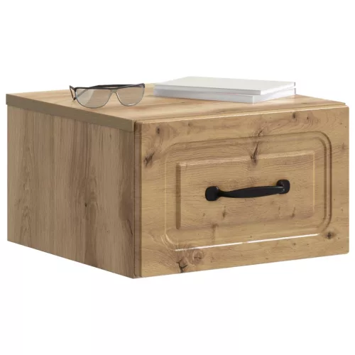  Fali éjjeli szekrény 2 pcs Kézműves Tölgy 34,5 x 33 x 20 cm