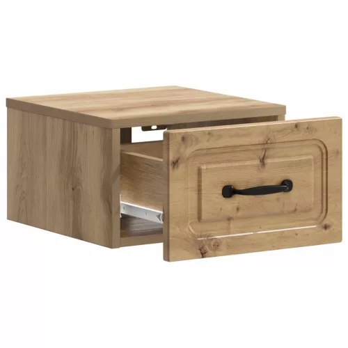  Fali éjjeli szekrény 2 pcs Kézműves Tölgy 34,5 x 33 x 20 cm