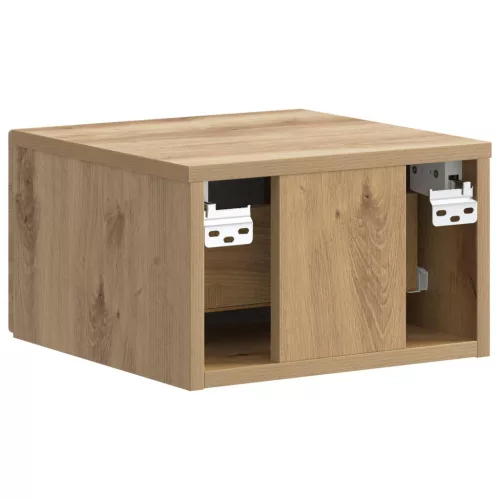  Fali éjjeli szekrény 2 pcs Kézműves Tölgy 34,5 x 33 x 20 cm