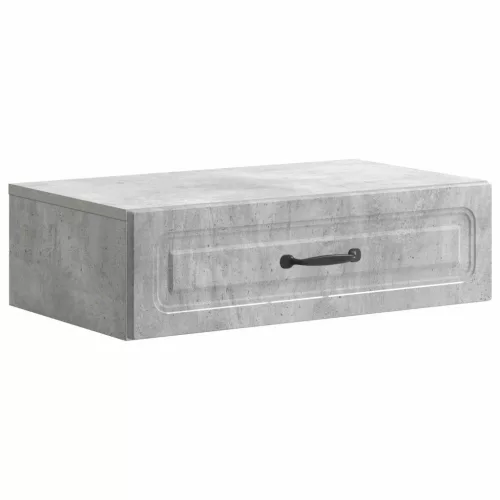  Fali oldaltábla Betonszürke 59 x 34,5 x 17 cm Szerelt Fa