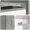  Fali oldaltábla Betonszürke 59 x 34,5 x 17 cm Szerelt Fa