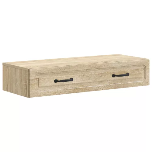  Fali oldaltábla Sonoma Tölgy 87,5 x 34,5 x 17 cm Szerelt Fa