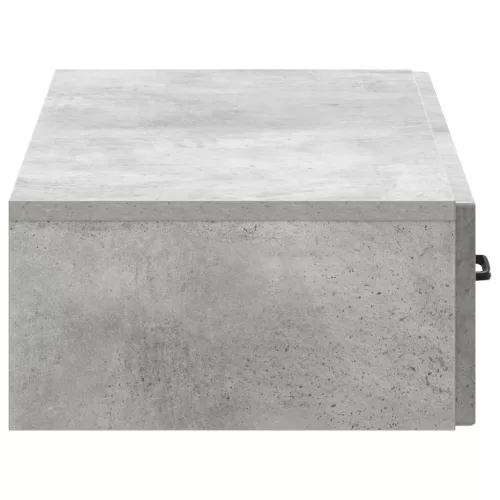  Fali oldaltábla Betonszürke 87,5 x 34,5 x 17 cm Szerelt Fa