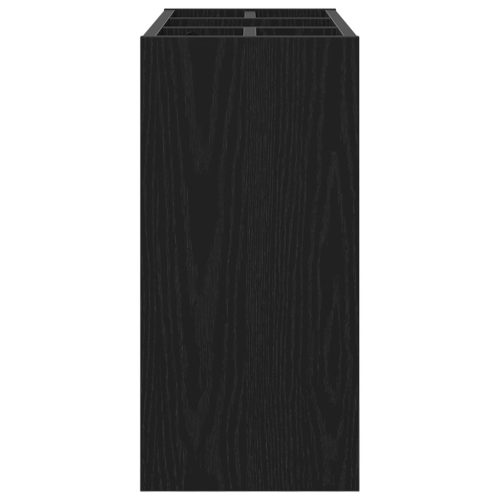  Napernyő Állvány tárolóval Fekete tölgy 65 x 24 x 50 cm Faanyag