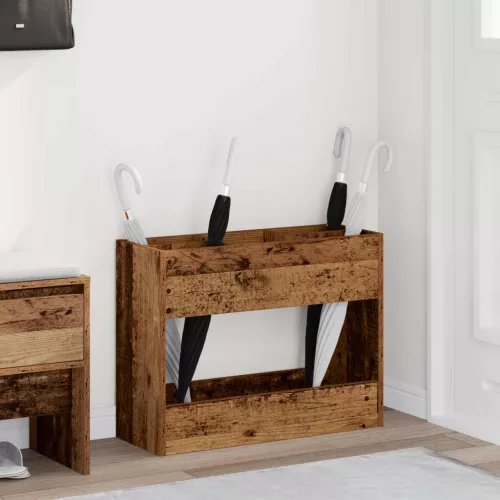  Napernyő Állvány tárolóval Öreg fa 65 x 24 x 50 cm Faanyag