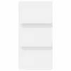  Magazin állvány polcokkal Fehér 51 x 11 x 102 cm Faanyag