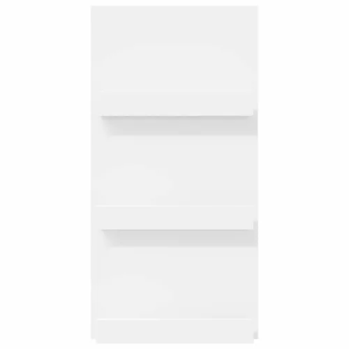  Magazin állvány polcokkal Fehér 51 x 11 x 102 cm Faanyag