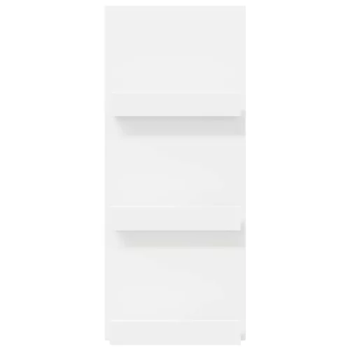  Magazin állvány polcokkal Fehér 51 x 11 x 102 cm Faanyag