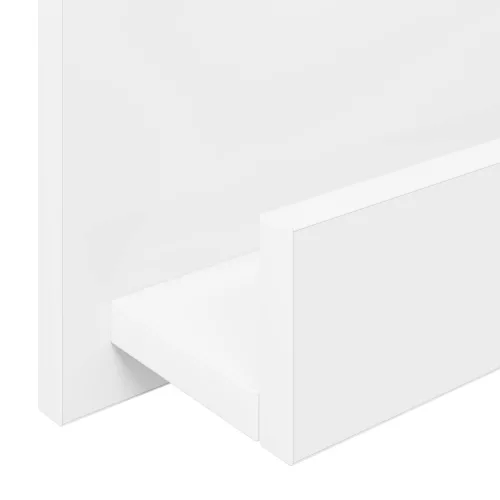  Magazin állvány polcokkal Fehér 51 x 11 x 102 cm Faanyag