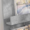  Magazin állvány polcokkal Beton Szürke 51 x 11 x 102 cm Faanyag