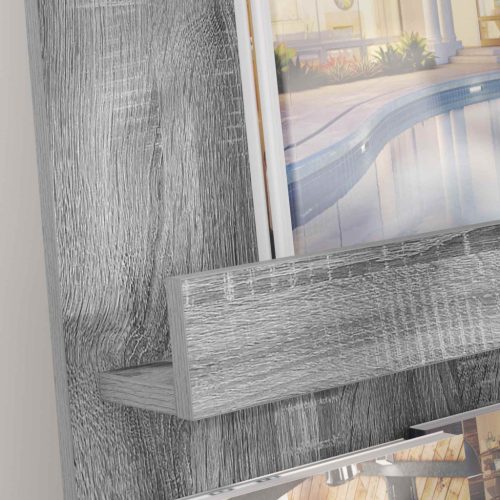  Magazin állvány Szürke Sonoma 51 x 11 x 102 cm Faanyag