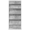  Magazin állvány polcokkal Beton Szürke 70 x 41 x 156 cm Faanyag