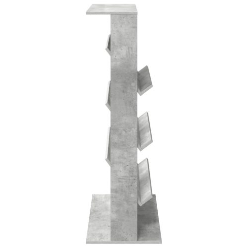  Magazin állvány polcokkal Beton Szürke 70 x 41 x 126 cm Faanyag