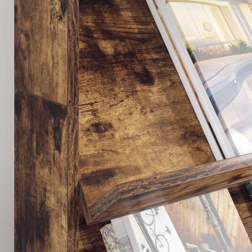  Magazin állvány Füstölt tölgy 70 x 41 x 126 cm Faanyag