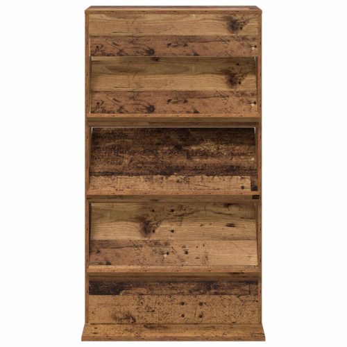  Magazin állvány polcokkal Öreg fa 70 x 41 x 126 cm Faanyag