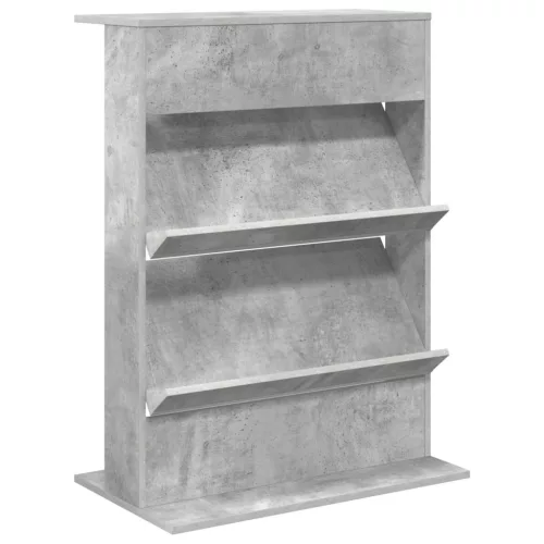  Magazin állvány polcokkal Beton Szürke 70 x 41 x 96 cm Faanyag