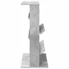  Magazin állvány polcokkal Beton Szürke 70 x 41 x 96 cm Faanyag