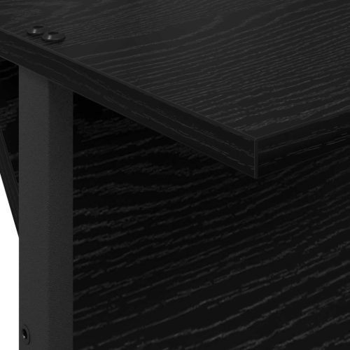  Magazin állvány Fekete tölgy 68 x 40 x 123.5 cm Faanyag