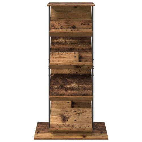  Magazin állvány polcokkal Öreg fa 68 x 40 x 123.5 cm Faanyag