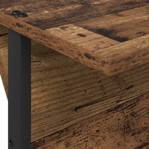  Magazin állvány polcokkal Öreg fa 68 x 40 x 123.5 cm Faanyag