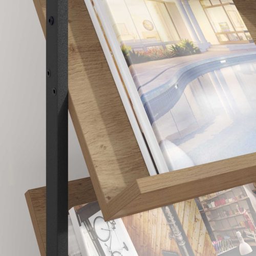  Magazin állvány Artisan tölgy 68 x 40 x 123.5 cm Faanyag